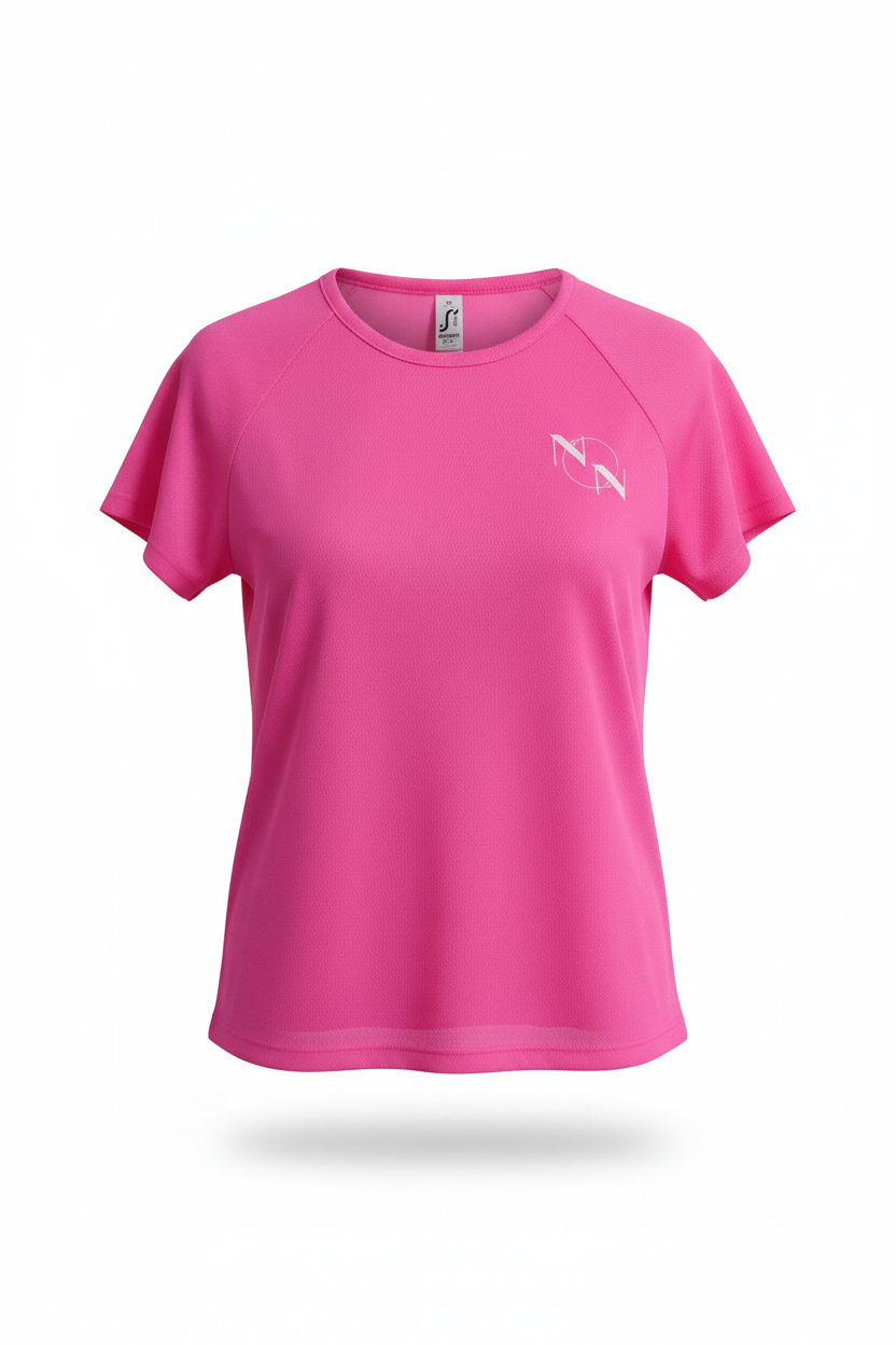 Kids Sporty T-Shirt Pink & White
