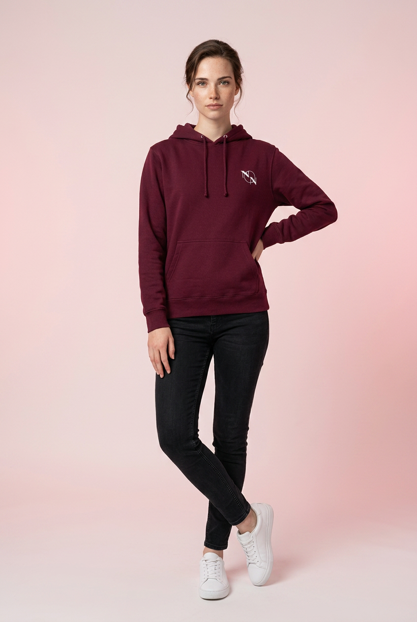 Burgandy Red 'Netball Mum' Hoodie