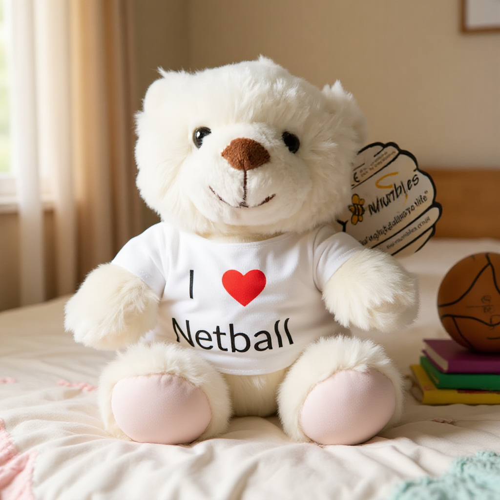'I Love Netball' Medium Size Bear