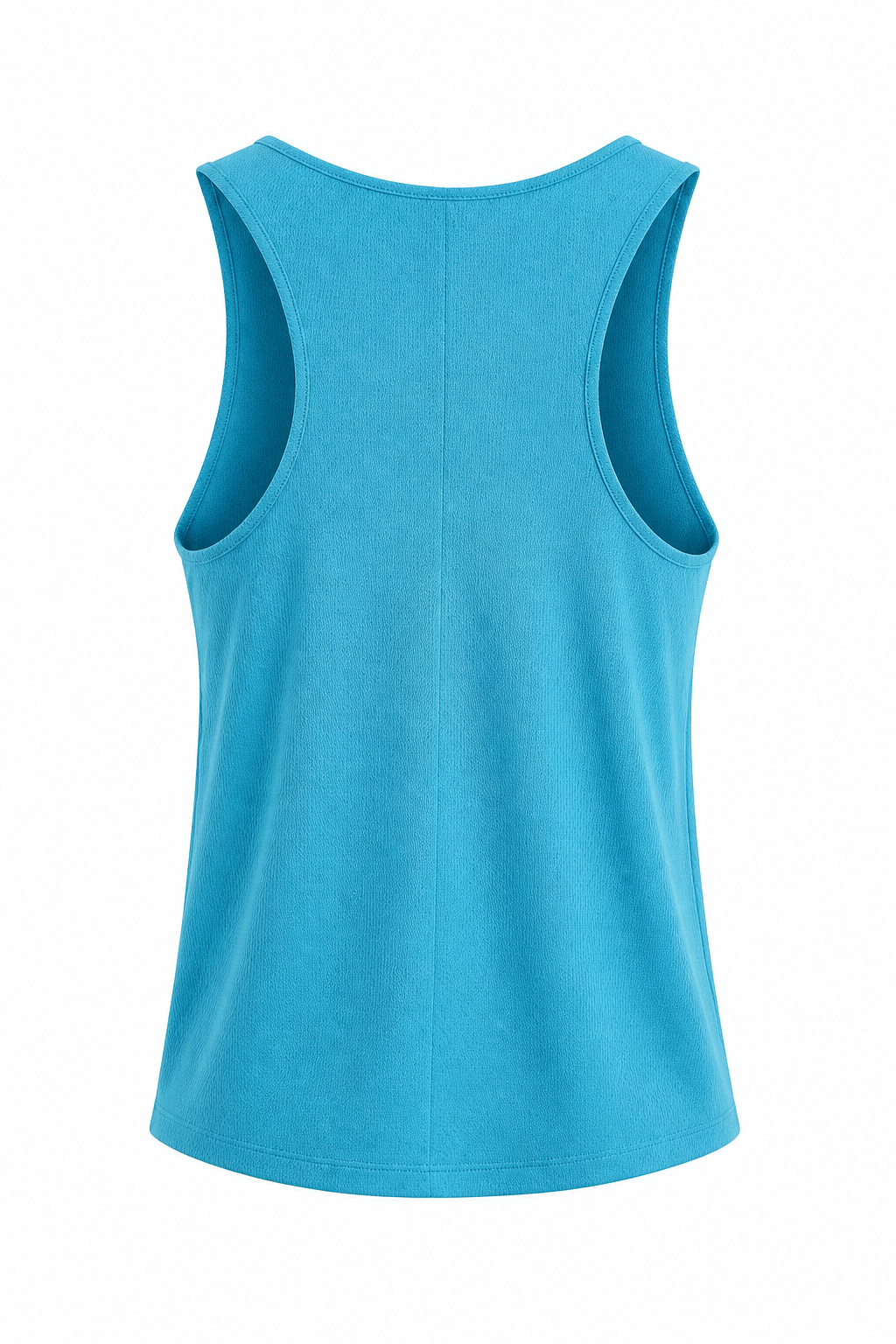 Ladies Sporty Performance Tank Top Aqua & White