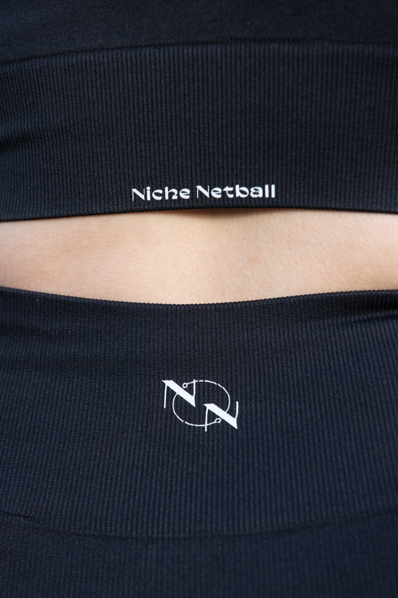 Ladies Black Pocket Shorts 'Netball' Waist band