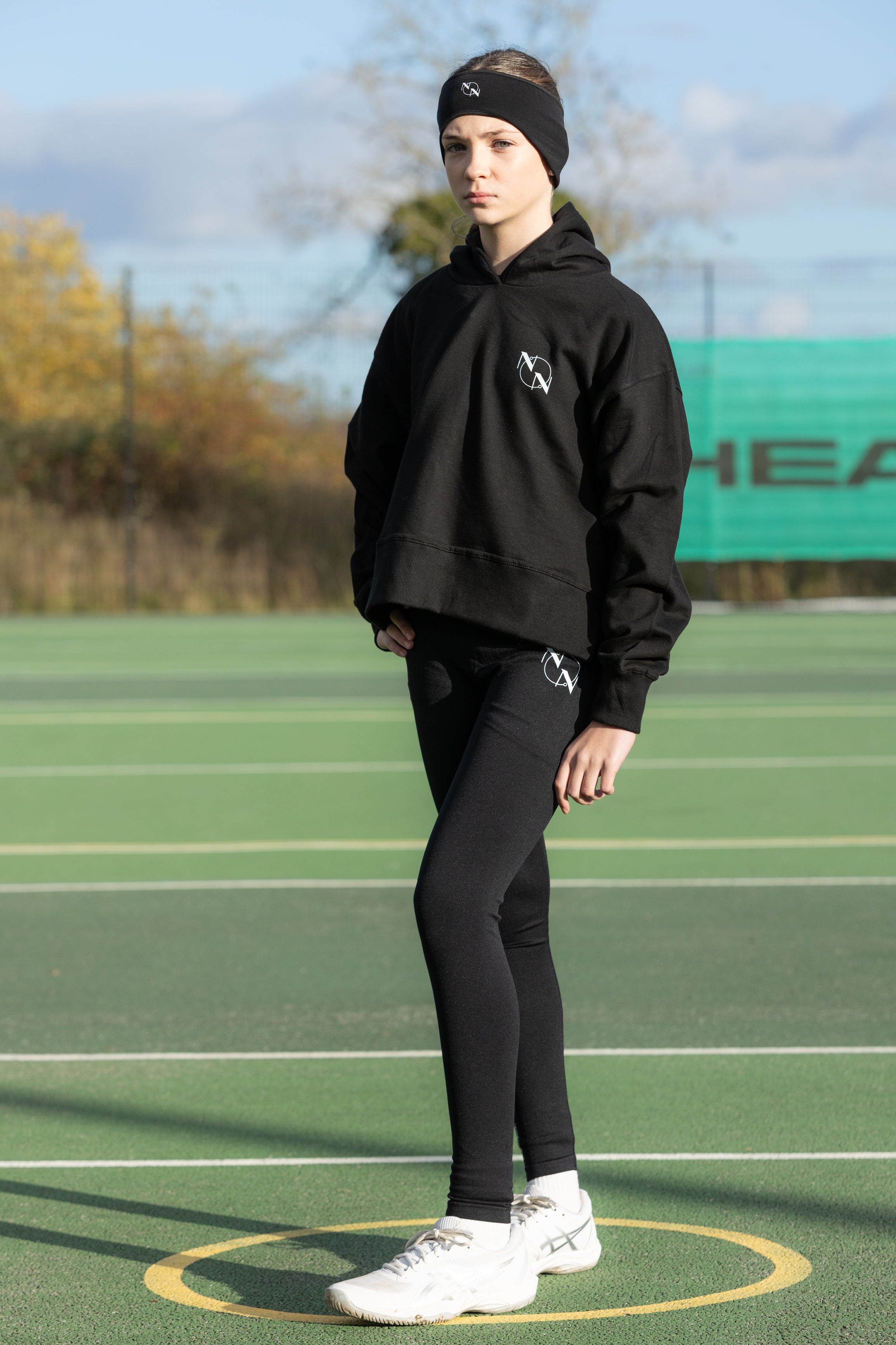 Ladies Relaxed Hoodie Black