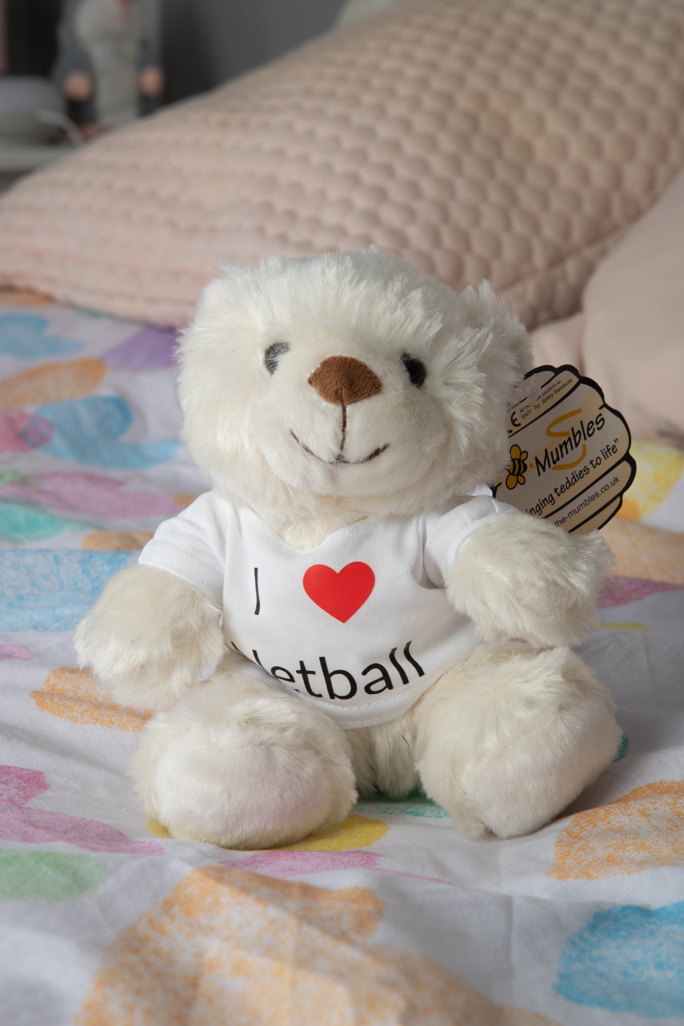 'I Love Netball' Bear Small Size Bear